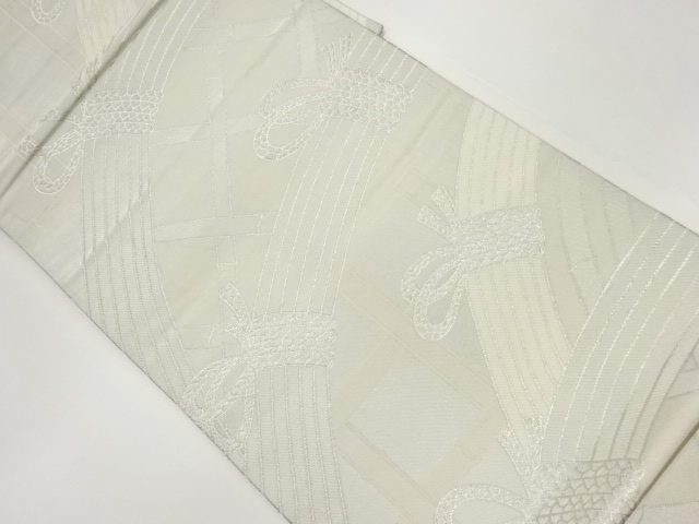 光悦垣模様織出し袋帯